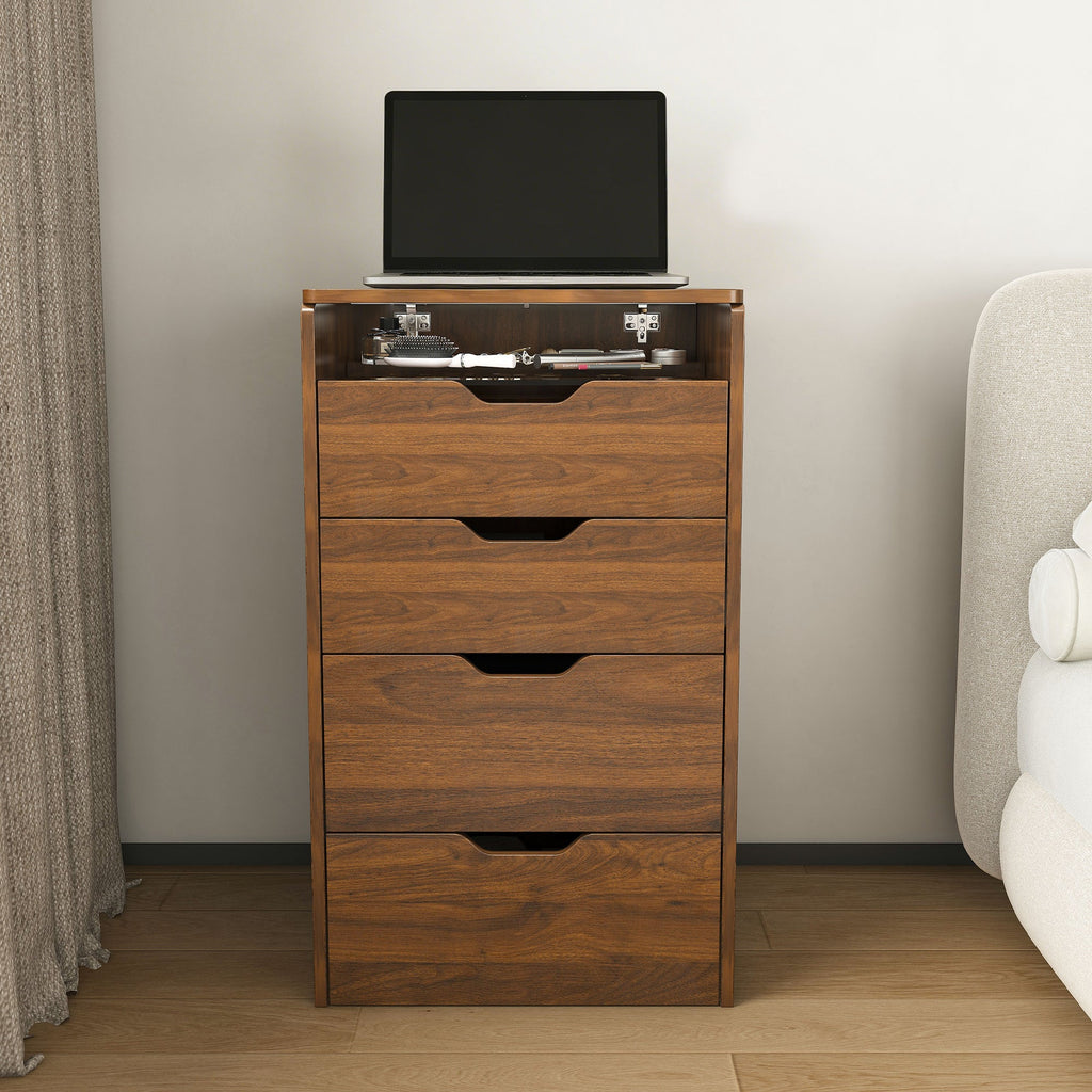 18.9'L 3-in-1 Vanity Desk with Lighted Mirror & Stool