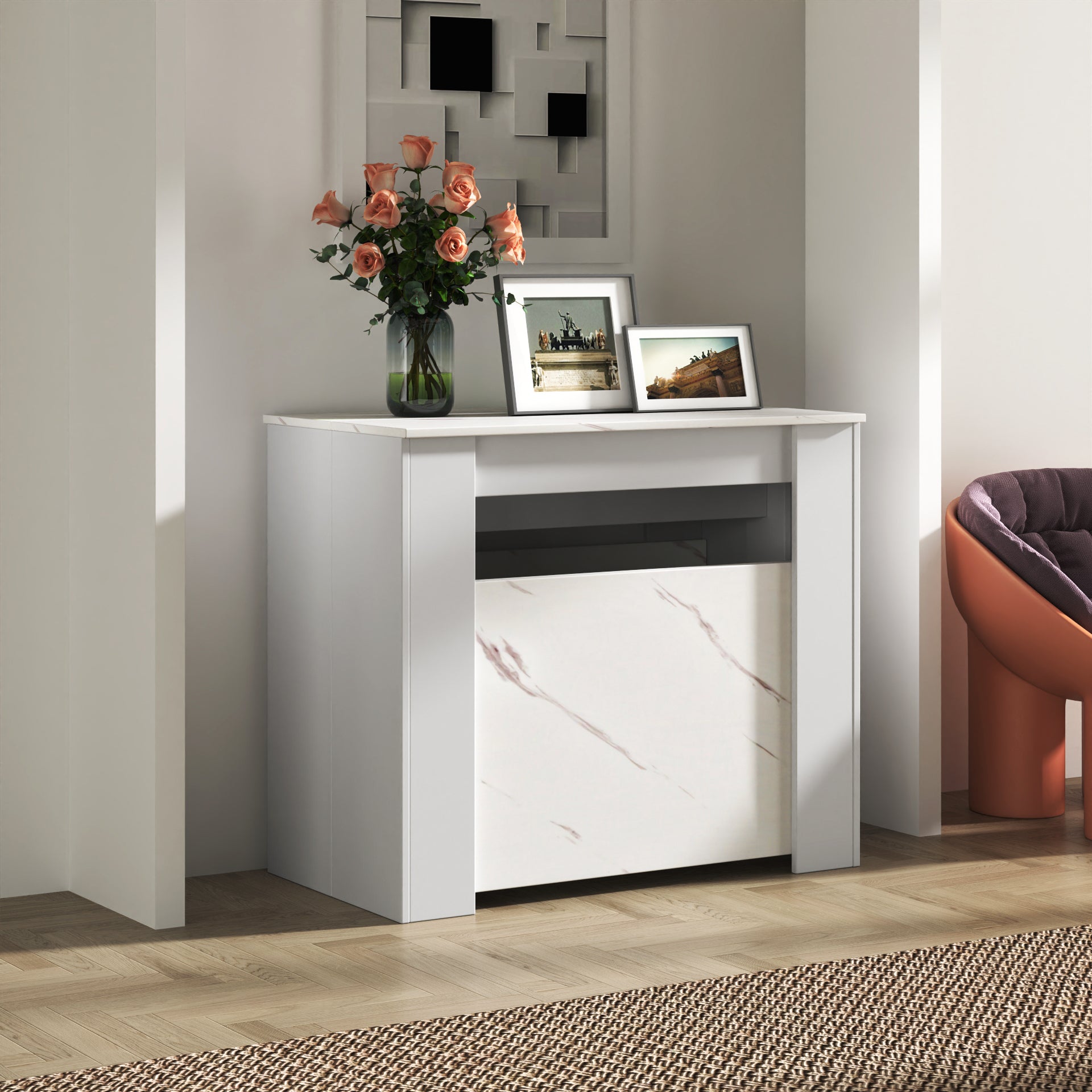 Multifunctional Extendable Console Table