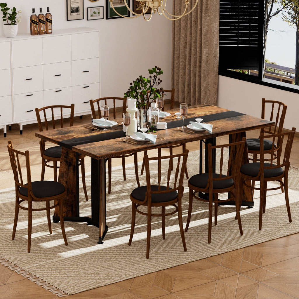 Rustic Rectangular Large Dining Table