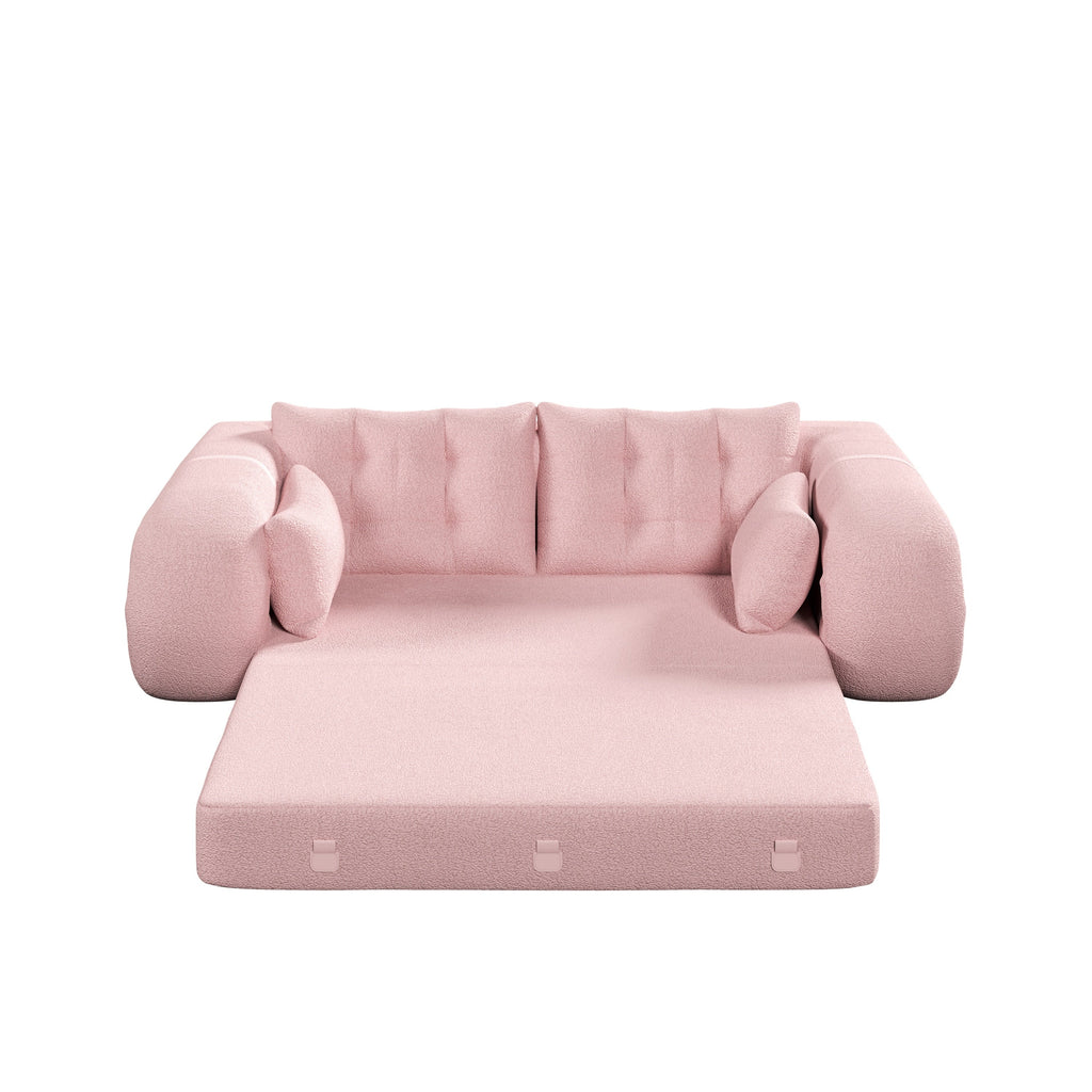 78.7 ' Multi-Functional Teddy Foldable Sofa Bed
