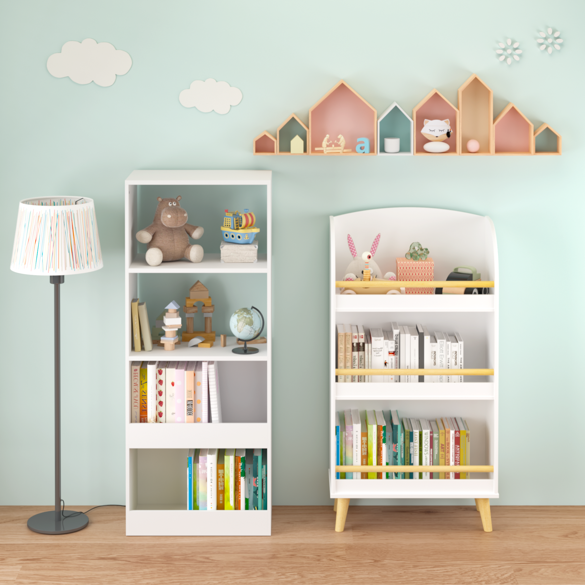 Kids 3-Tier Toy Storage Cabinet