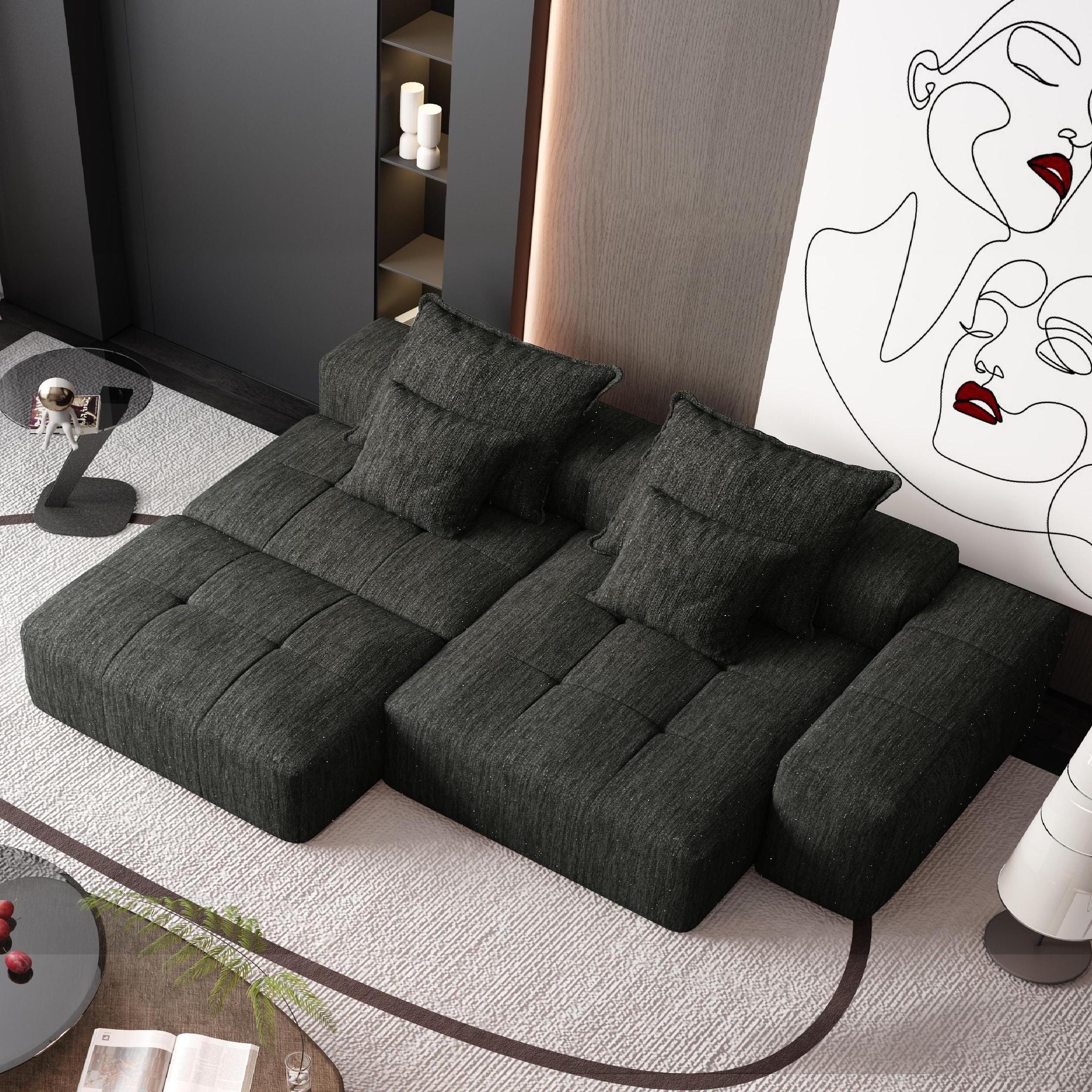 Modern Oversized Modular Sectional Sofa