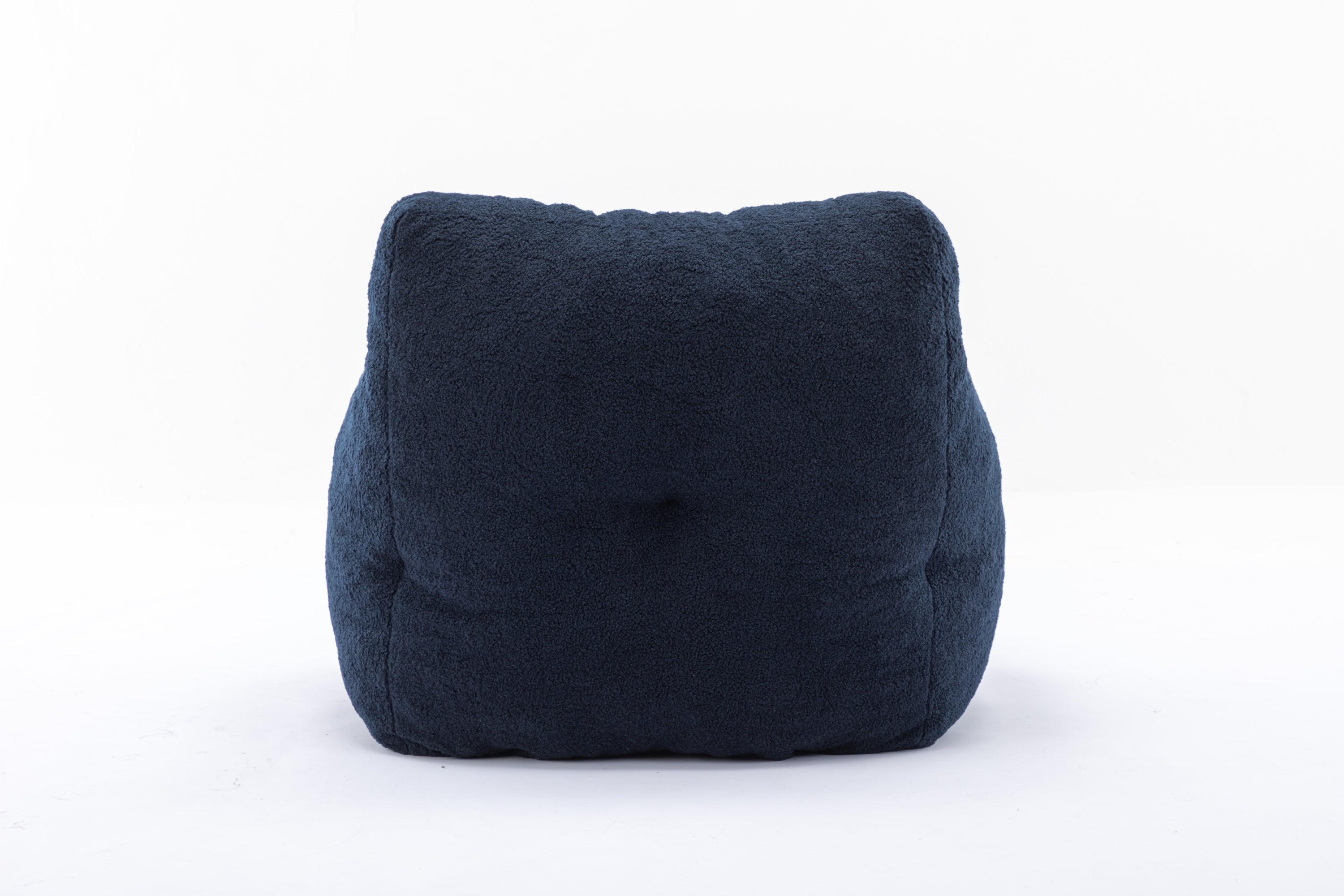 Teddy Fabric Tufted Foam Bean Bag Chair with Memory Sponge