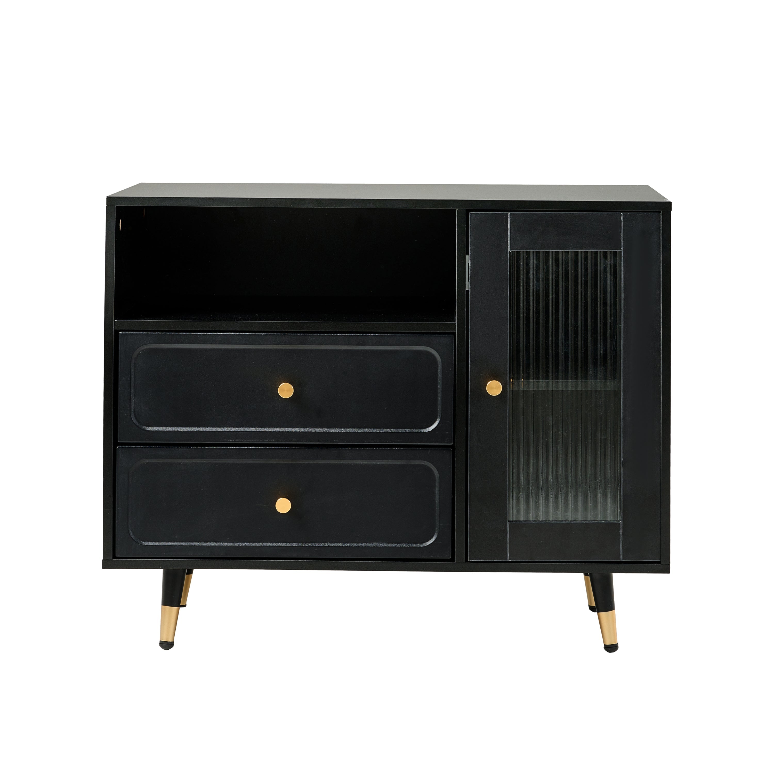 Modern Makeup Vanity Desk with Mirror and Lights