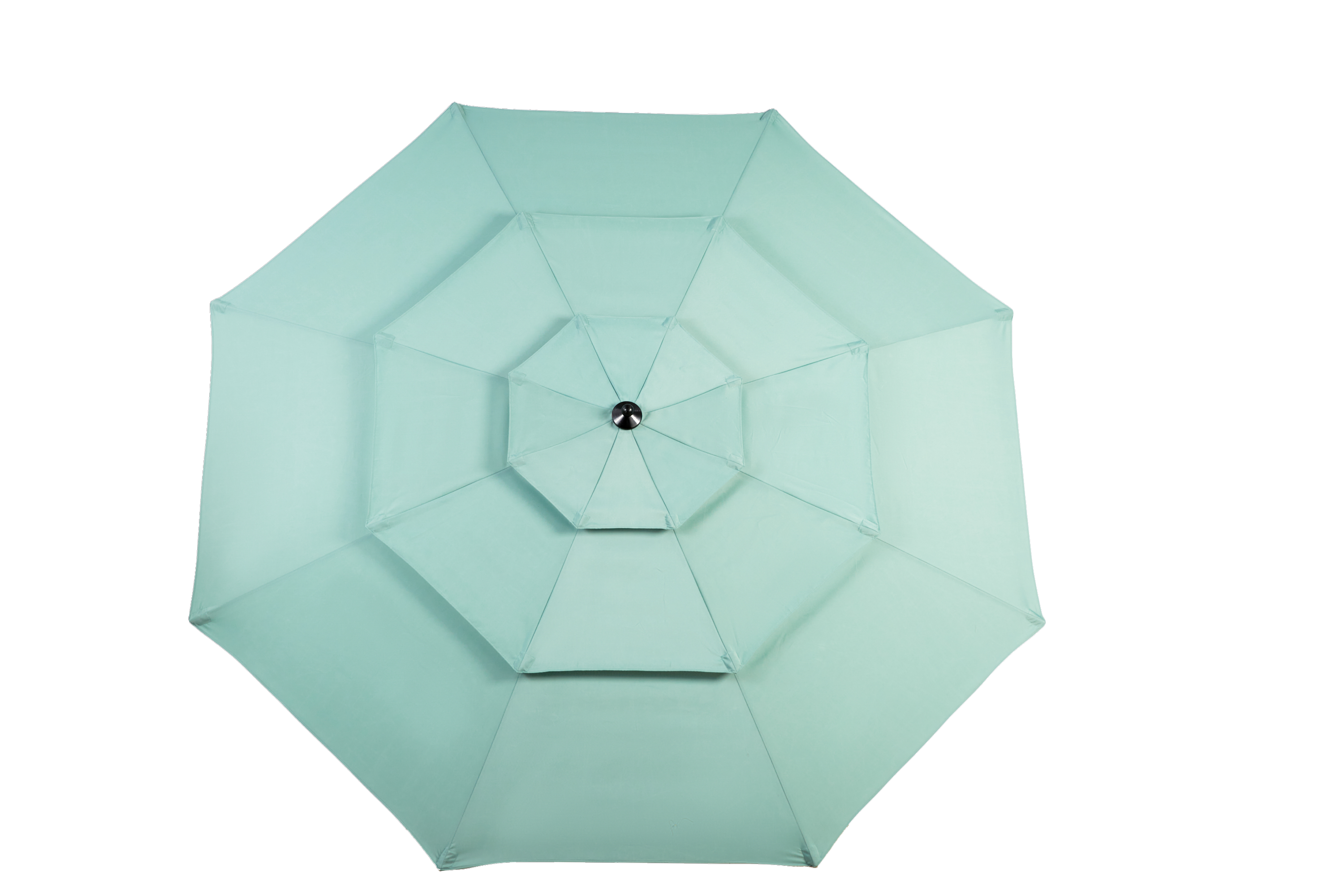 10ft 3-Tier Aluminium Patio Umbrella with Auto-Tilt (No Base)