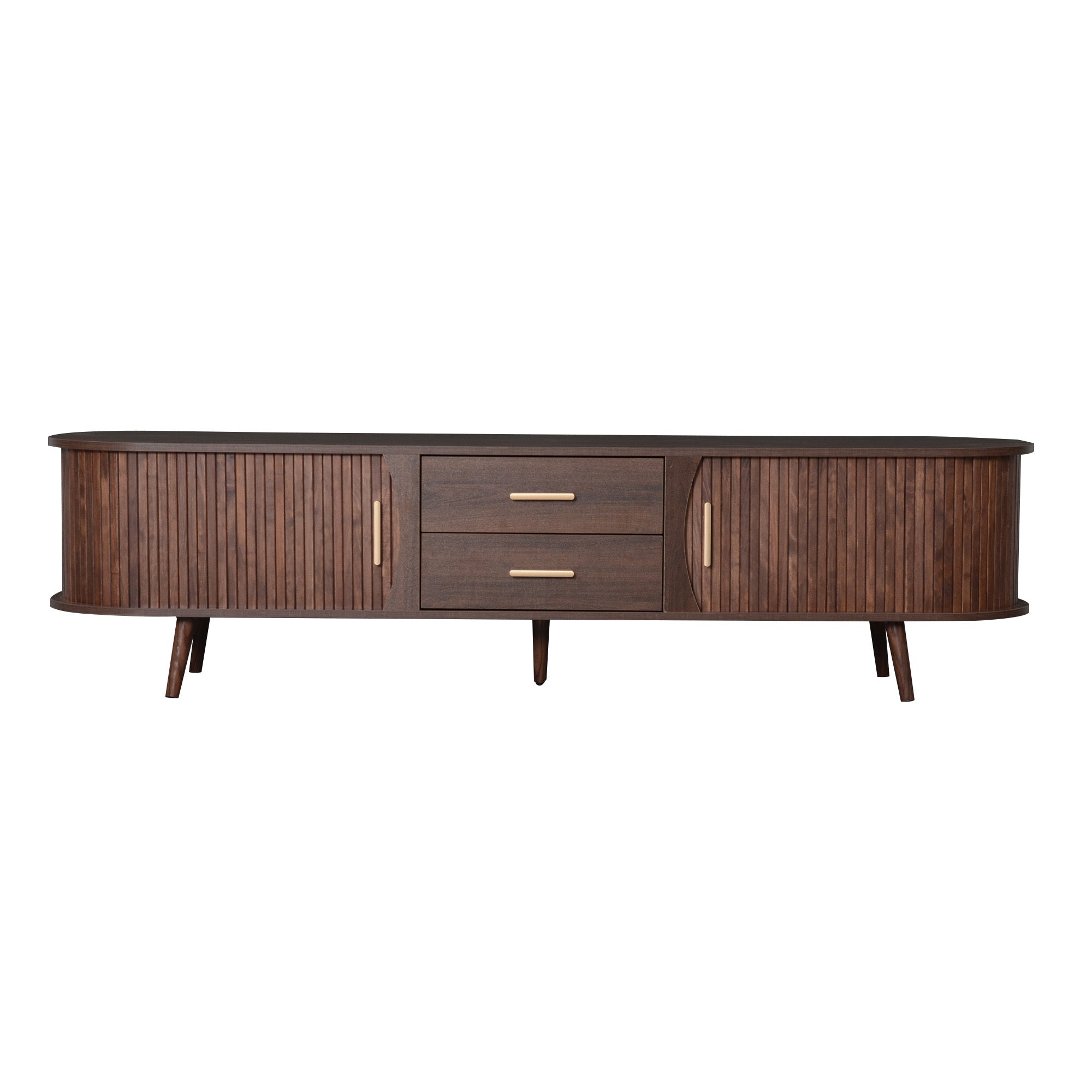 Mid-Century Modern TV Stand for 80' TV