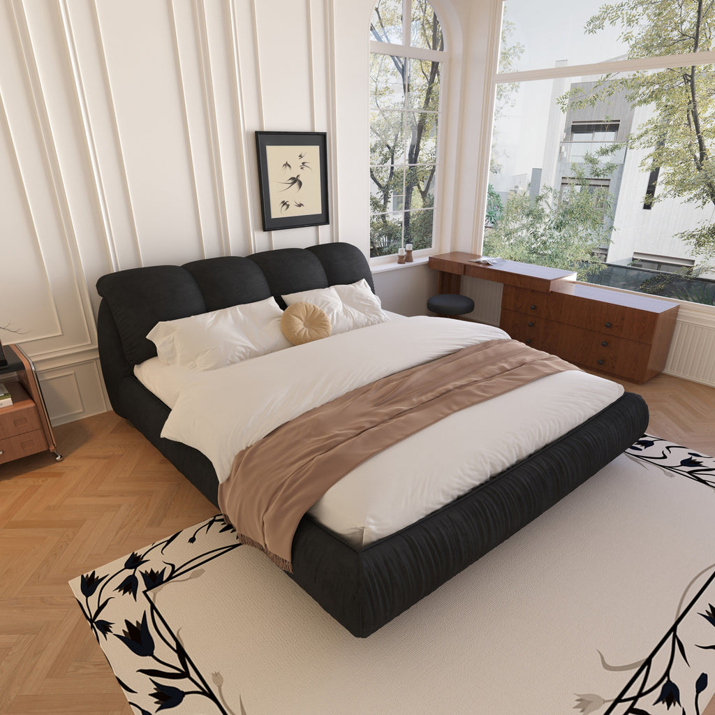 King/Queen Size Luxury Upholstered Platform Bed