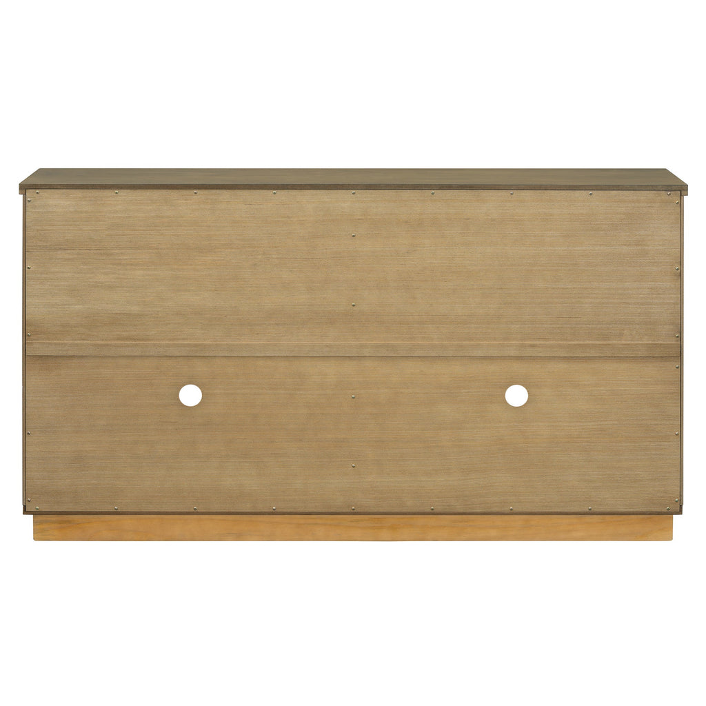 4-Door Large Arched Buffet  Storage Cabinet
