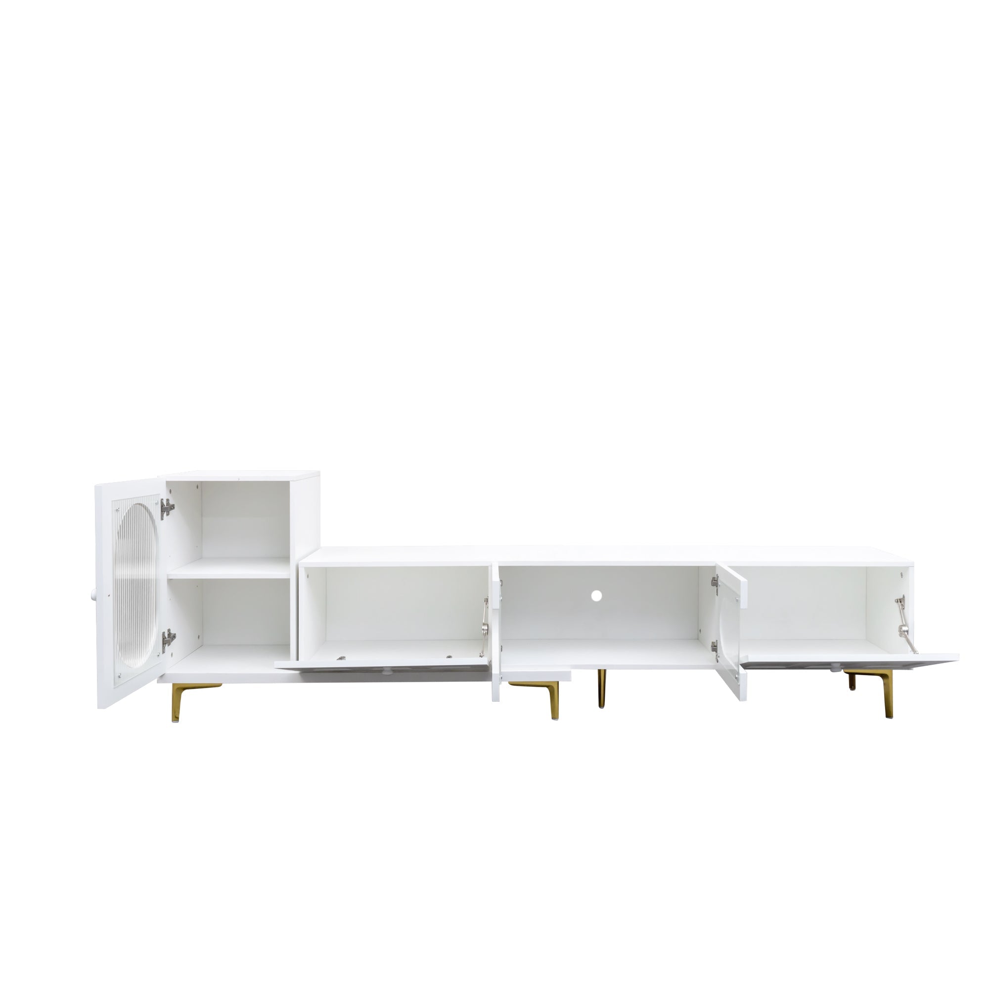 Wood Rectangle Extendable TV Stand