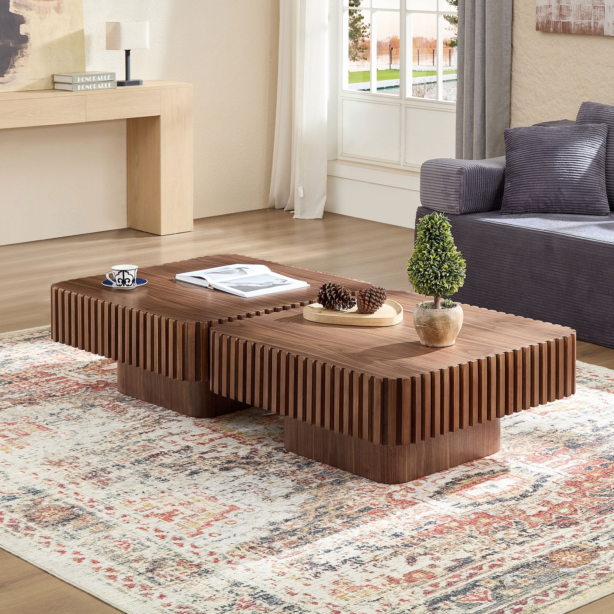 Modern MDF Woode Square Coffee Table