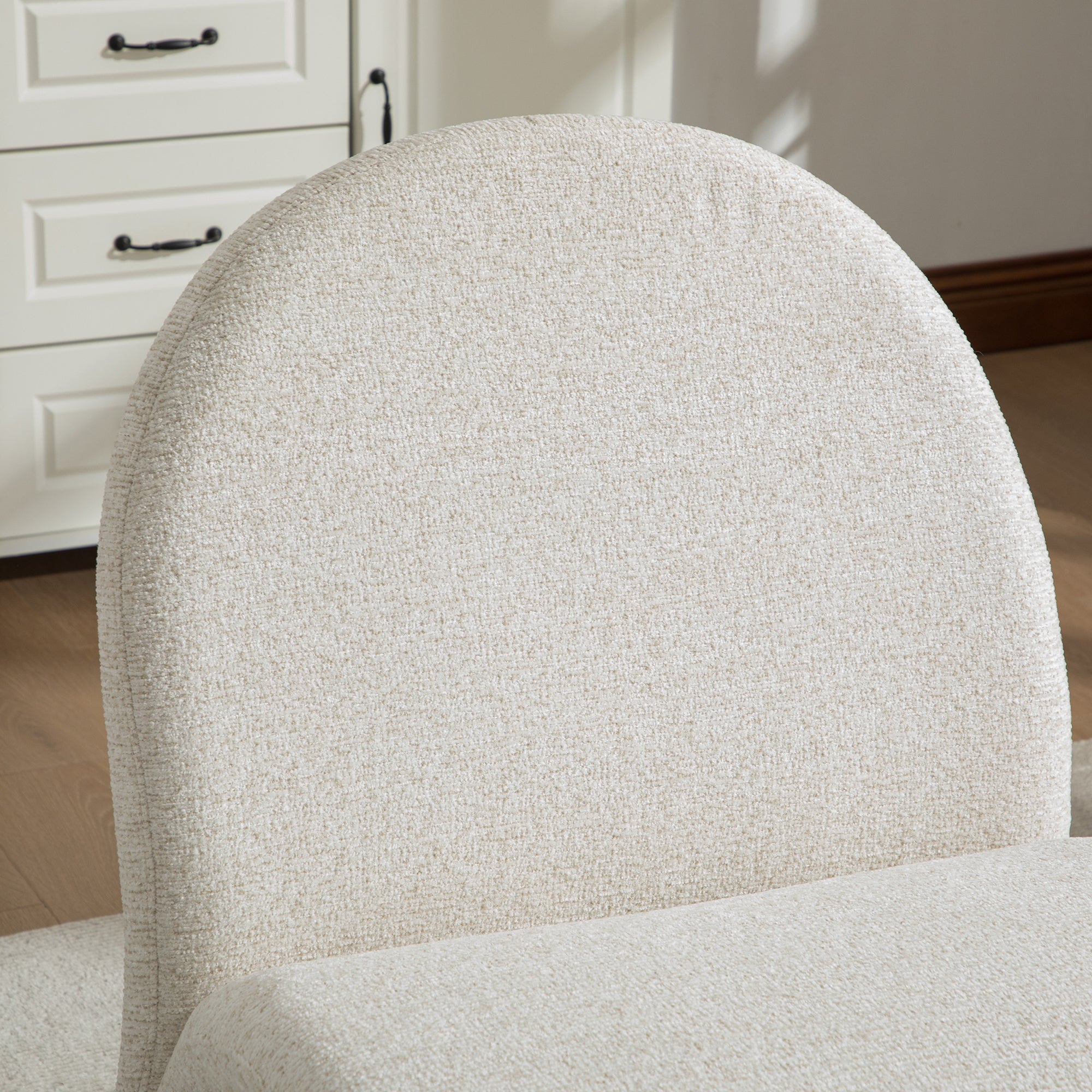 24.8 ' Wide Modern Upholstered Armless Chair with Storage Ottoman