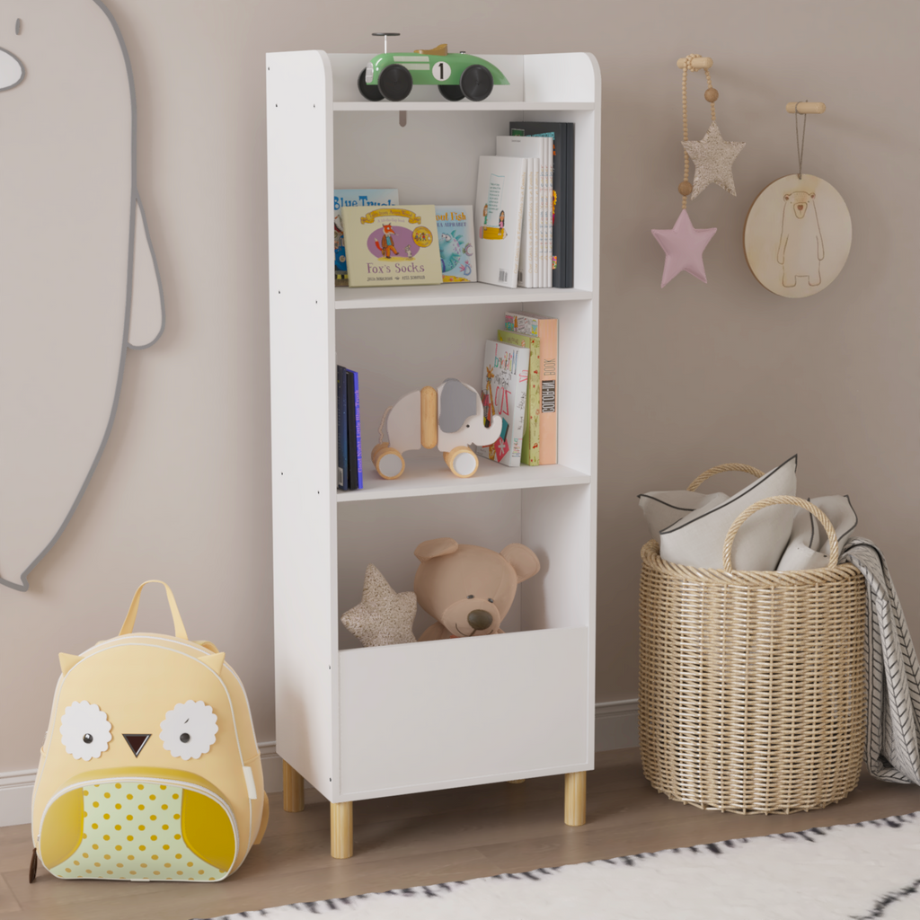 Kids 4-Tier Toy Storage Cabinet