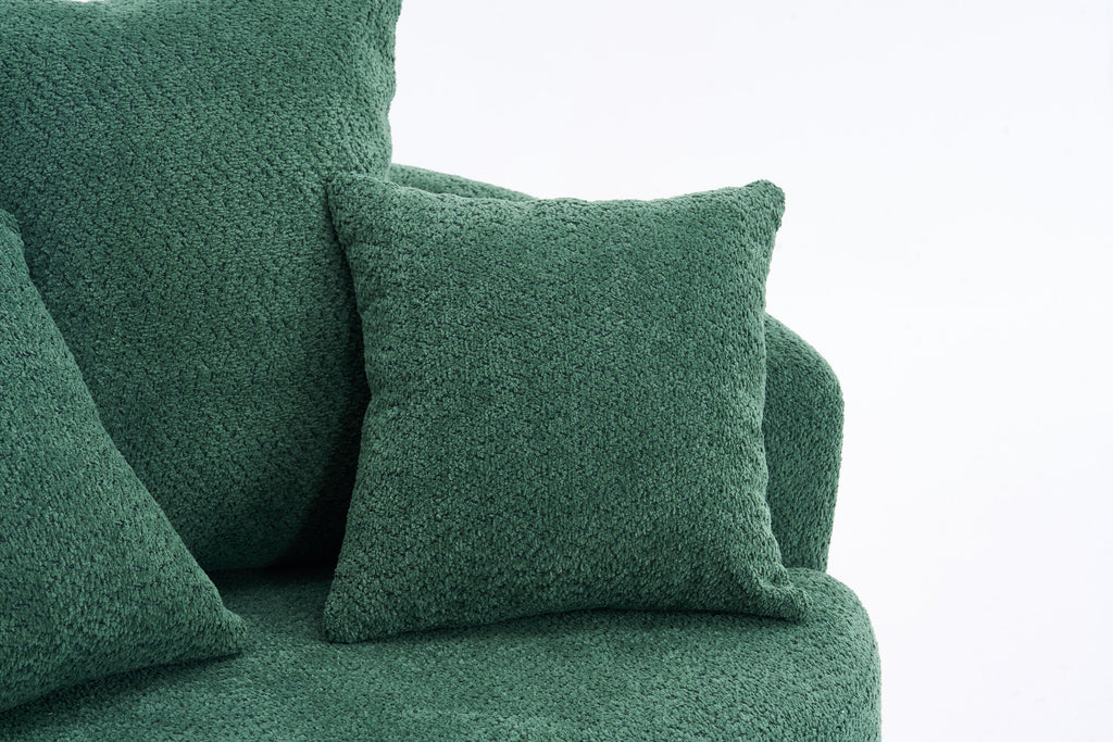 360° Swivel Round Upholstered Sofa Chair