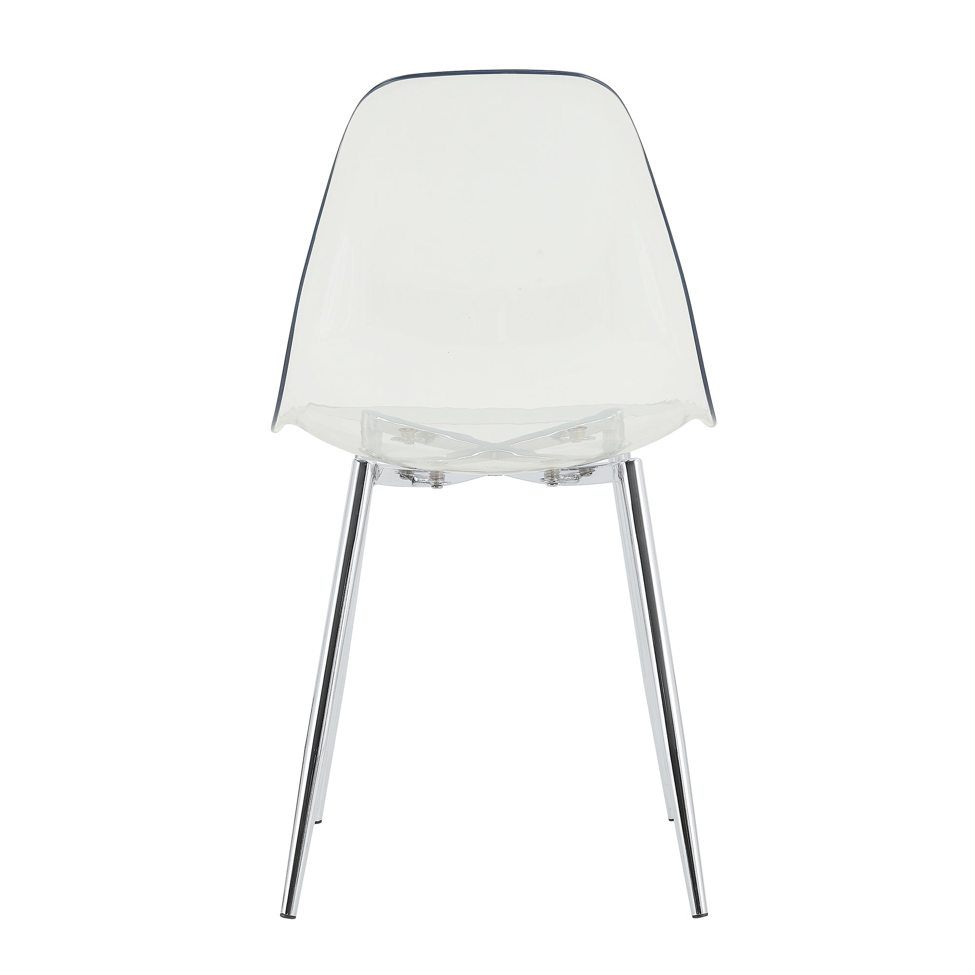 Modern Minimalist Transparent Metal Dining Chairs