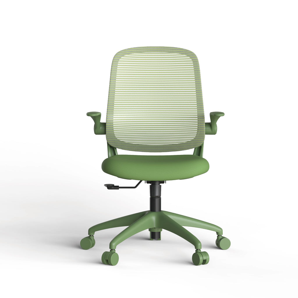 Colorful Ergonomic Office Chair with Flip-Up Armrests