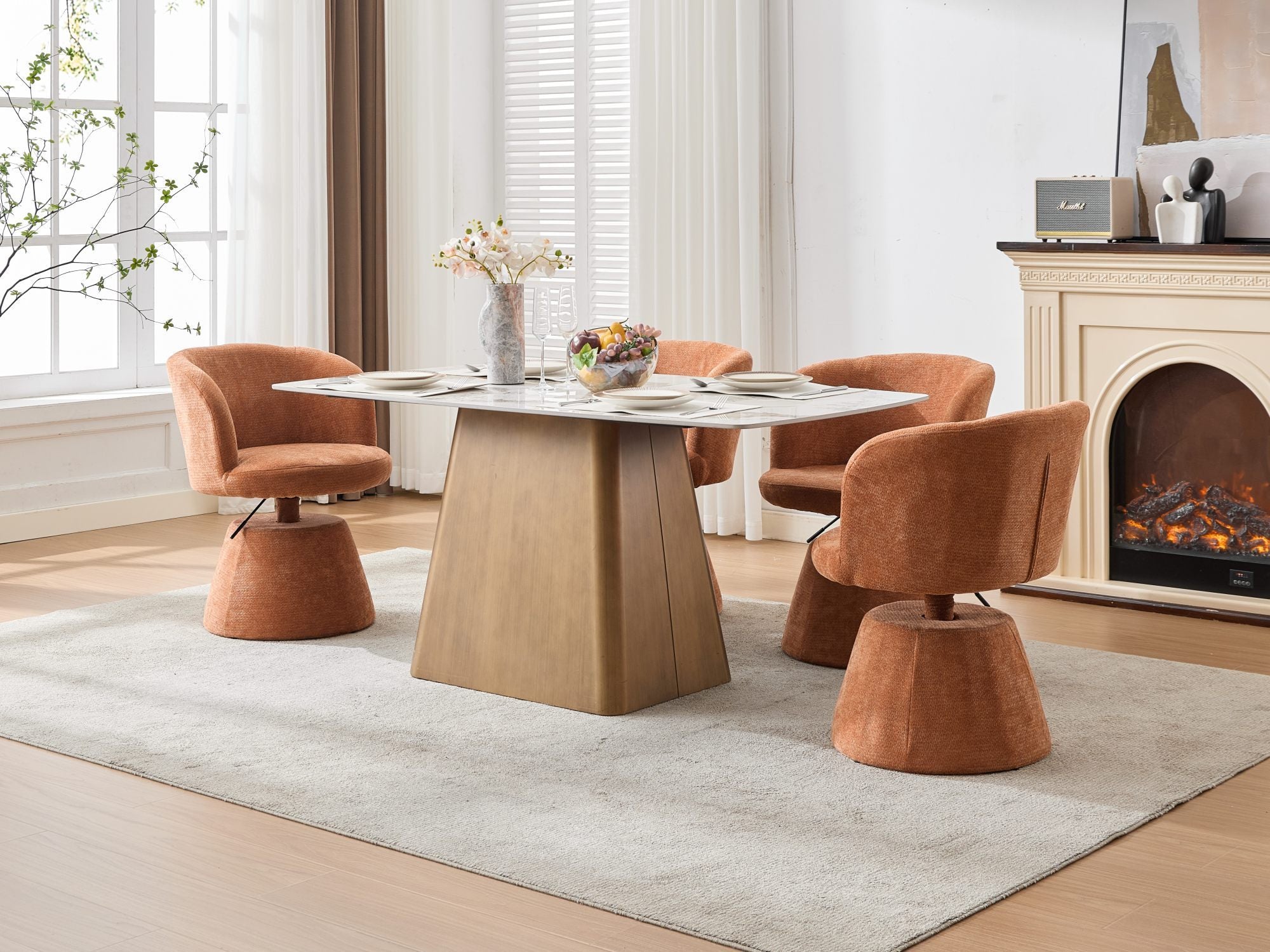Adjustable Height 360° Swivel Ergonomic Bar Stool