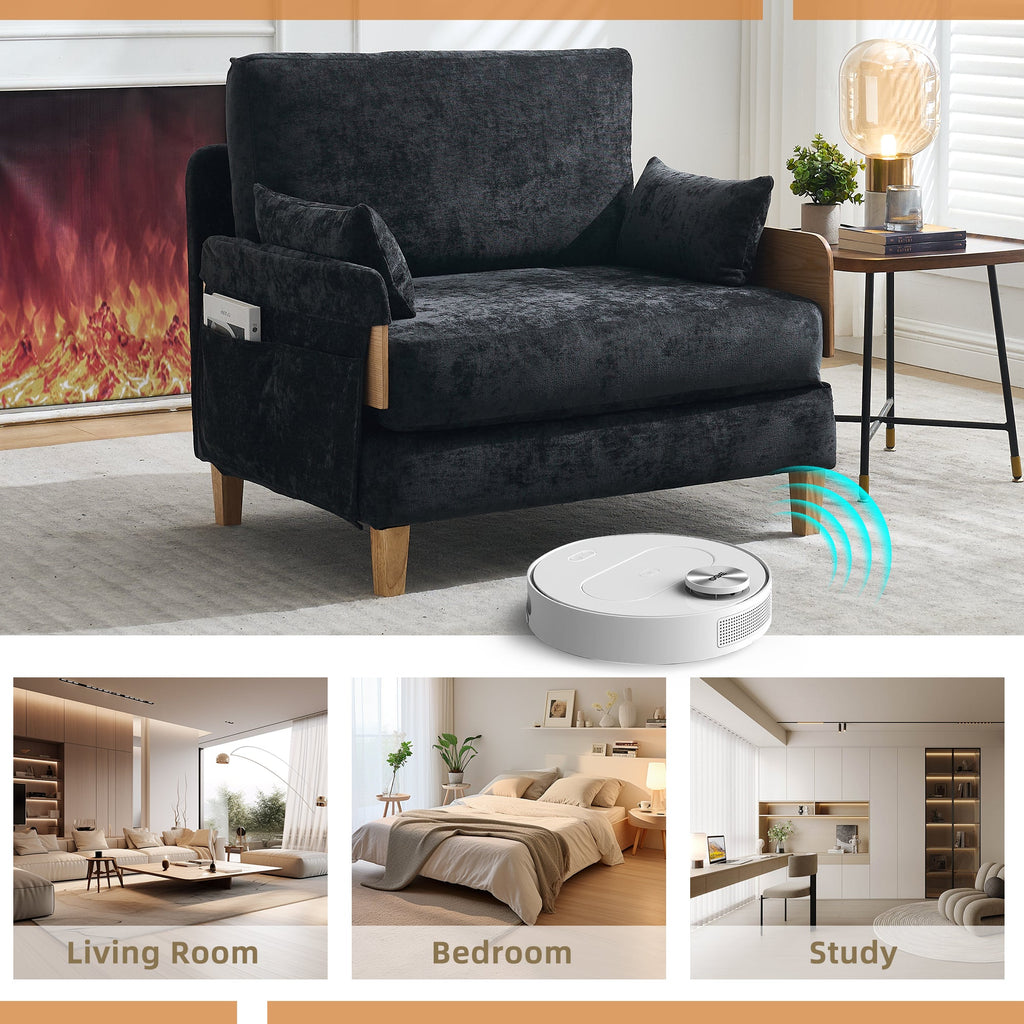 Mid-Century Modern Foldable Sofa Bed Recliner
