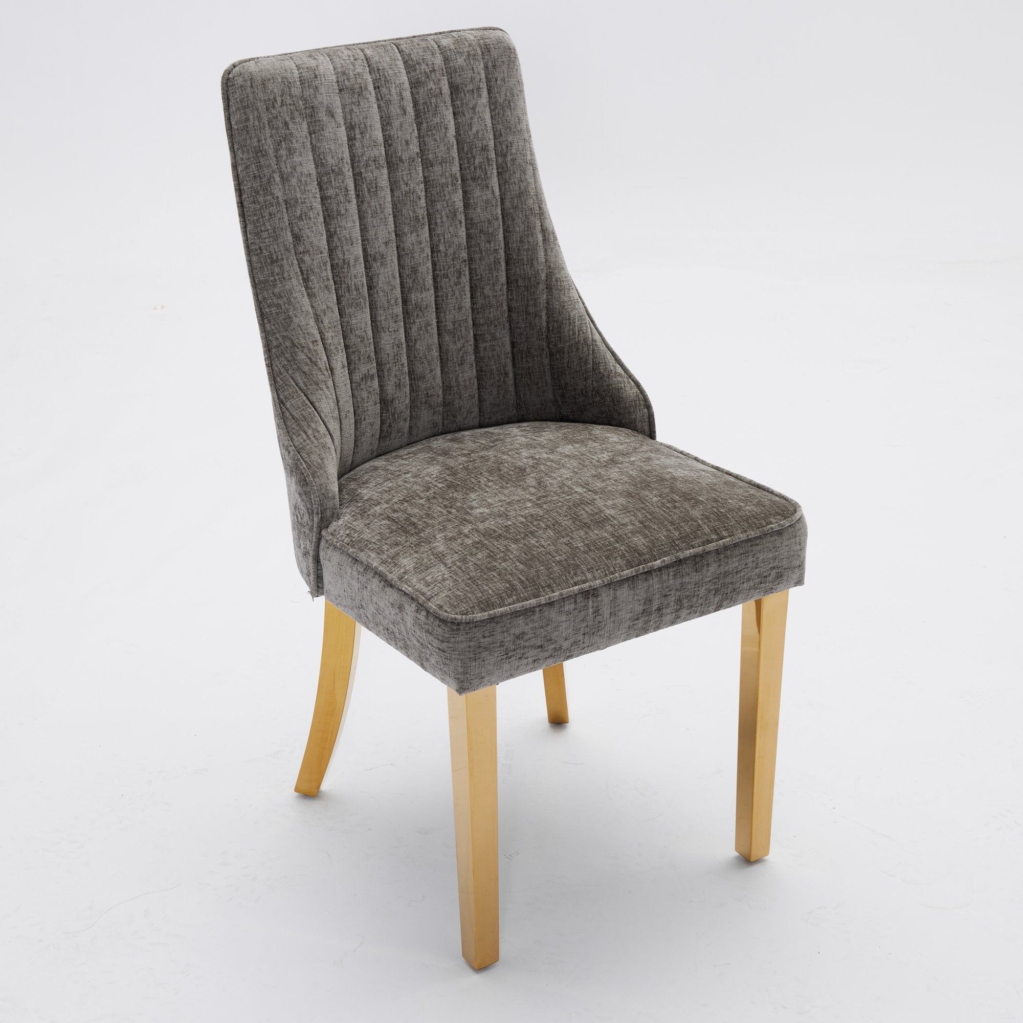 Rayon Cloth Flocking Chenille Dining Chairs (Set of 2 )