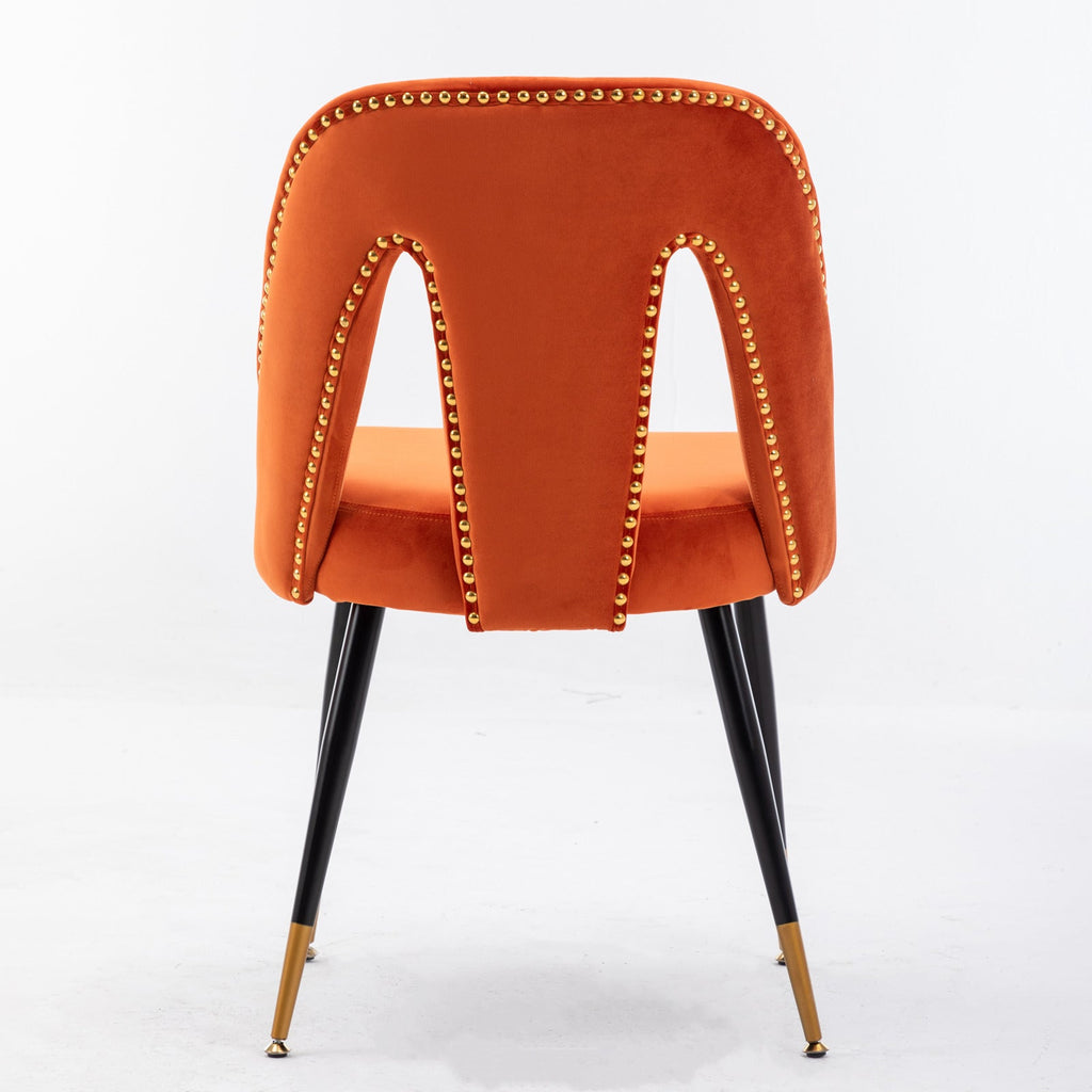 Modern Velvet Upholstered Dining Chair (Set of 2)