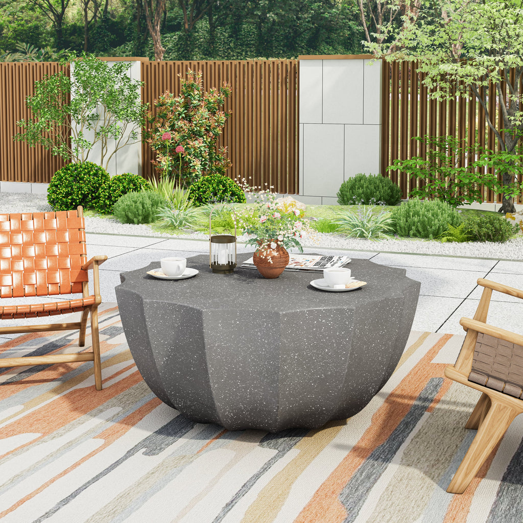 35.43' Modern Outdoor and Indoor Waterproof Coffee Table