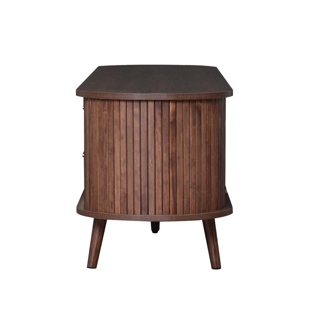 Mid-Century Modern TV Stand for 80' TV