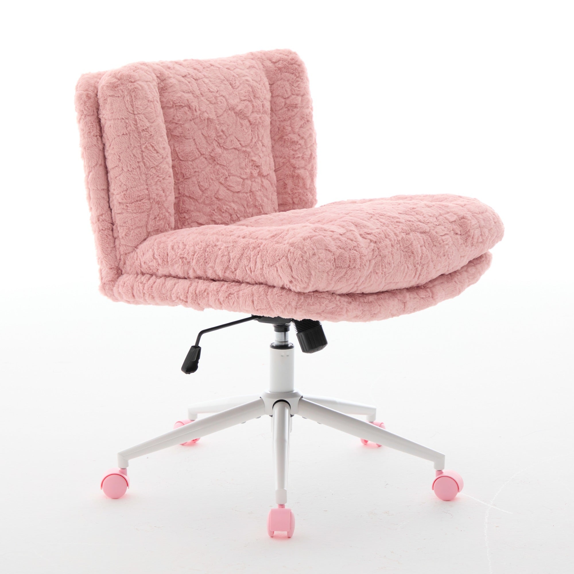 W26.4 inch Wider Artificial Rabbit Hair Home Office Chair