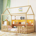Twin Size House Bed with LED Light