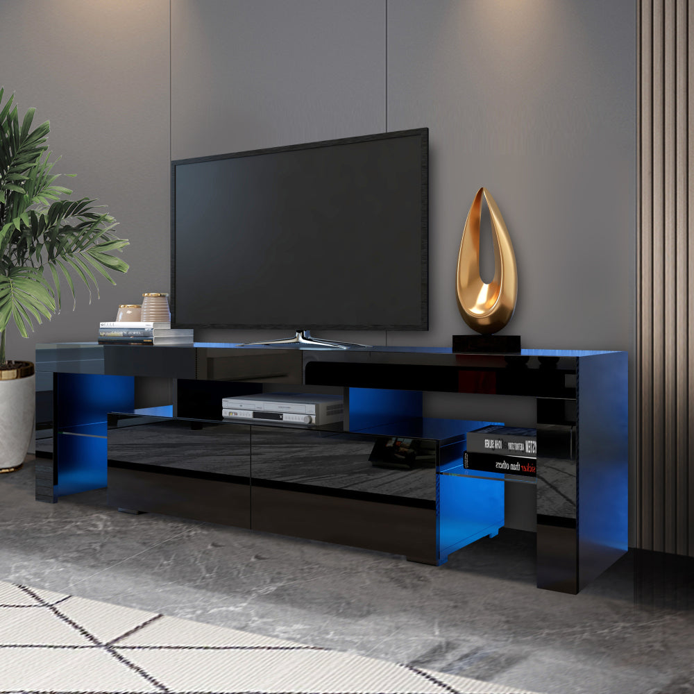 Modern Remote Control 20 Colors LED Lights TV Stand