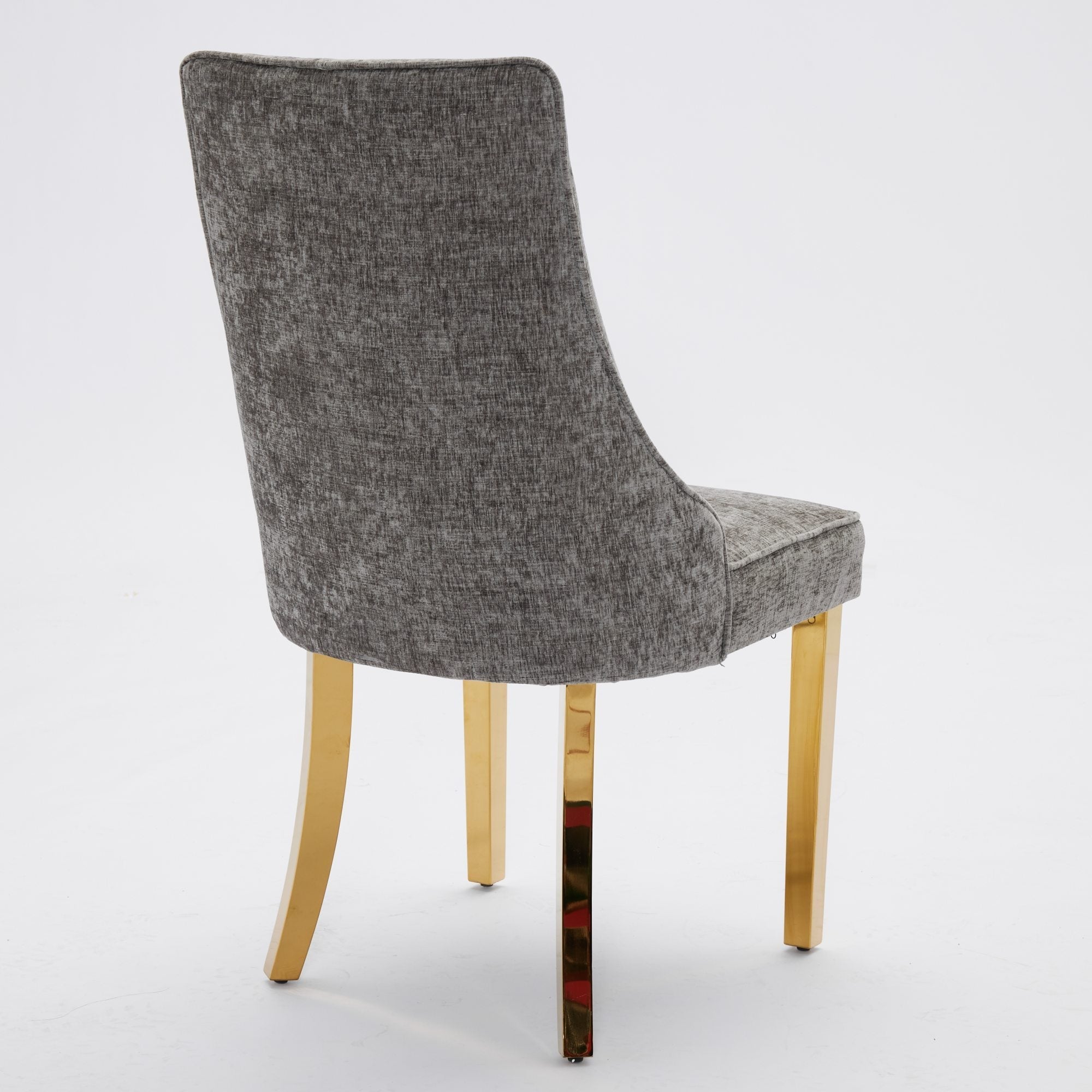 Rayon Cloth Flocking Chenille Dining Chairs (Set of 2 )