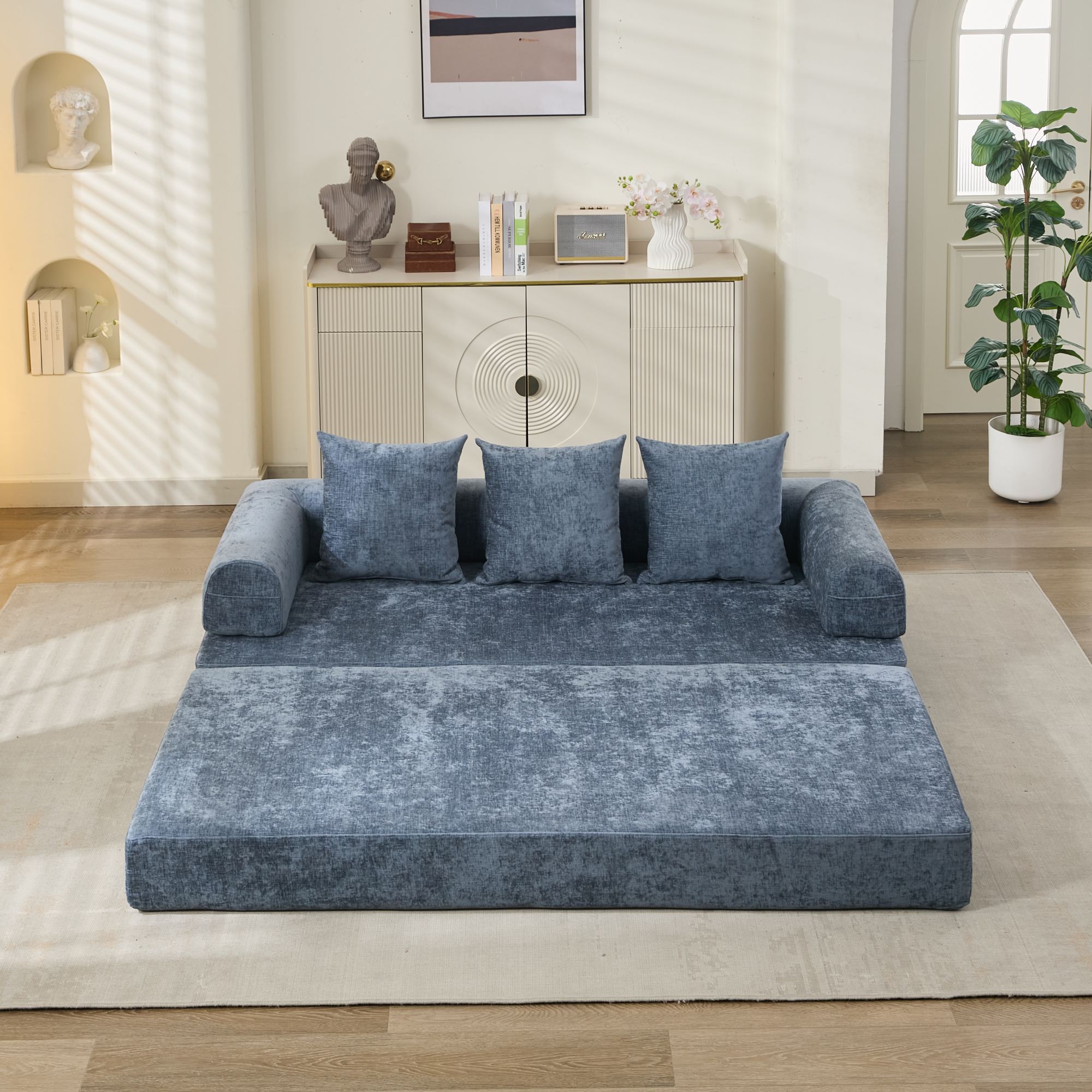 Comfy Convertible Folding Mattress Sofa Bed