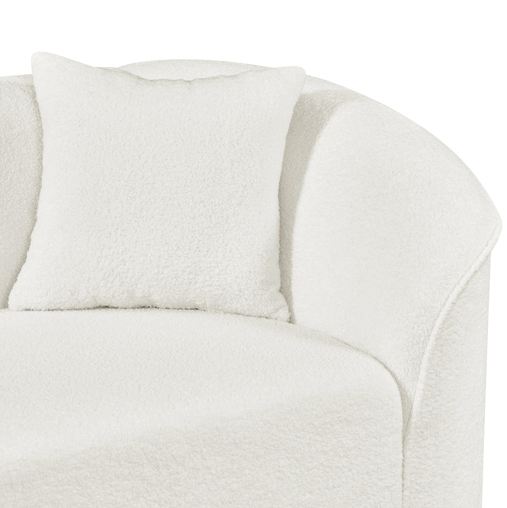 104' L-Shaped Curved Contemporary Sectional Sofa