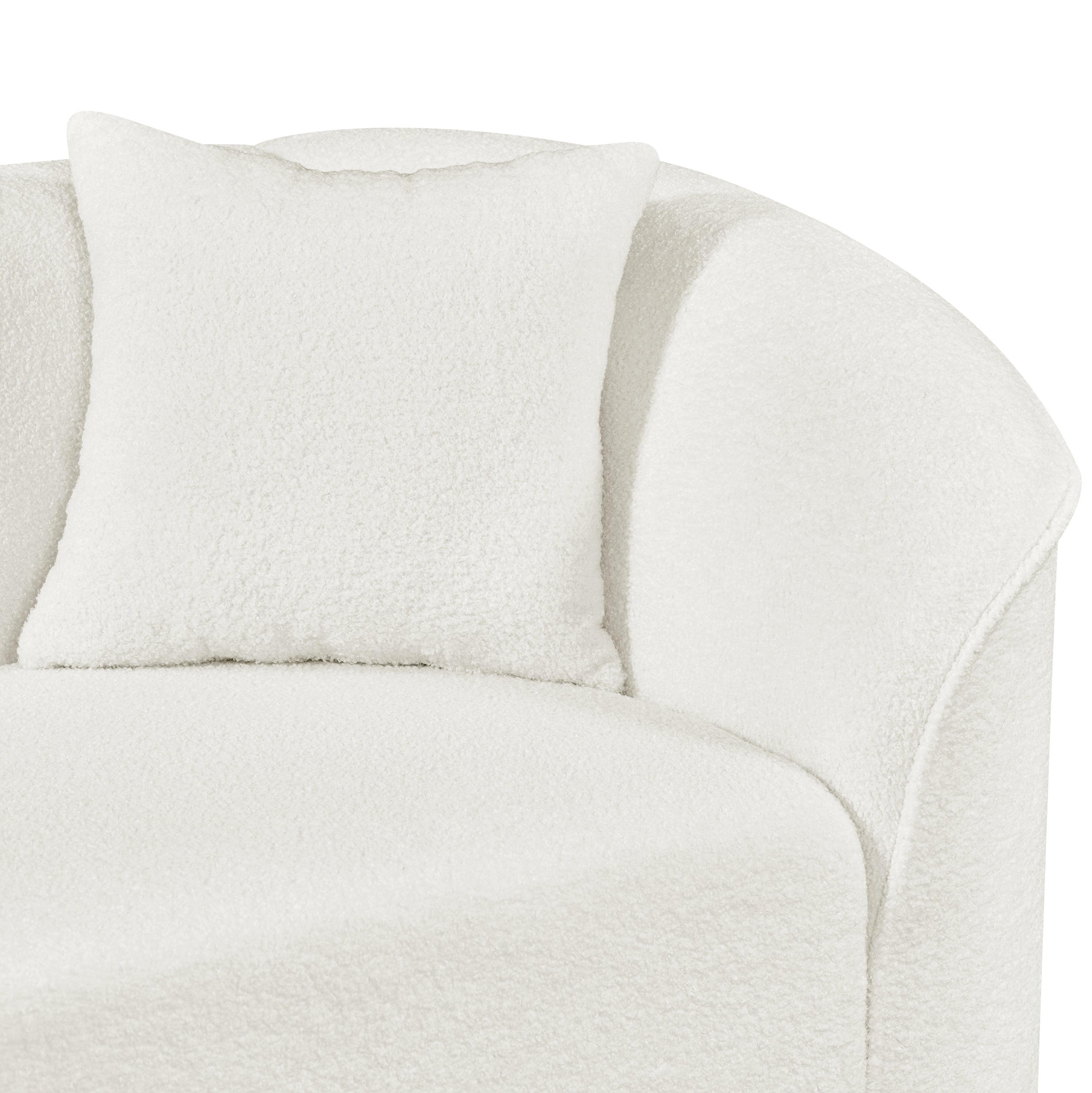 104' L-Shaped Curved Contemporary Sectional Sofa