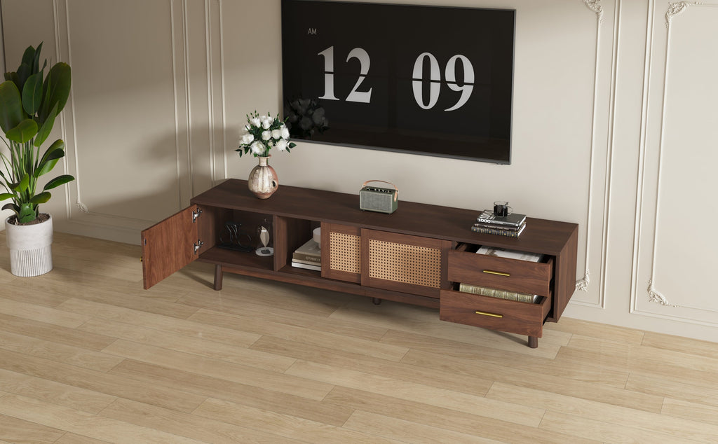 Mid Century Modern TV Stand for 80' TVs