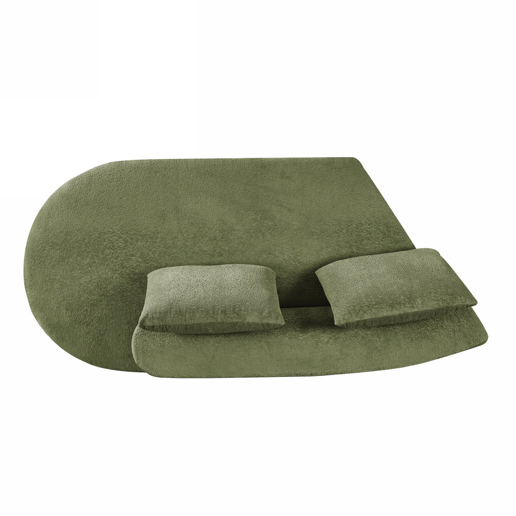 116' Modern Curved Sectional Sofa for Living Room
