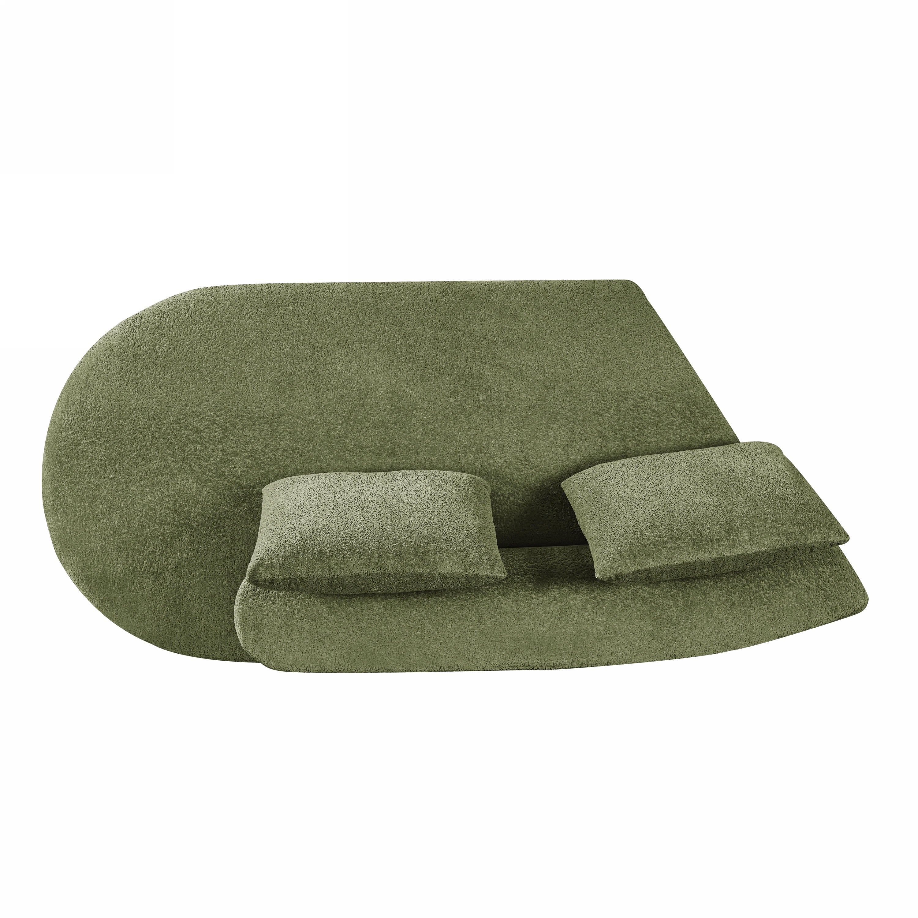 116' Modern Curved Sectional Sofa for Living Room