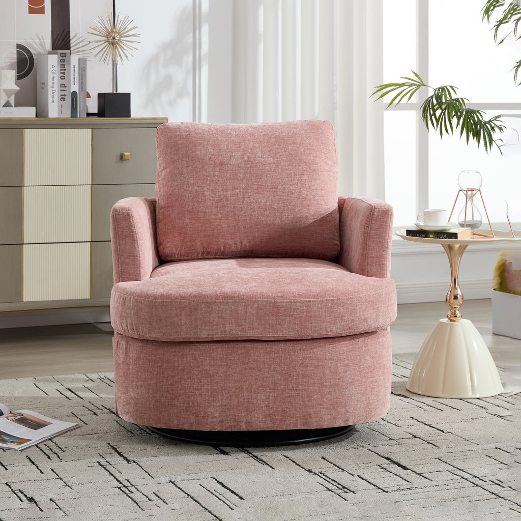 Swivel Chenille Fabric Sofa Chair