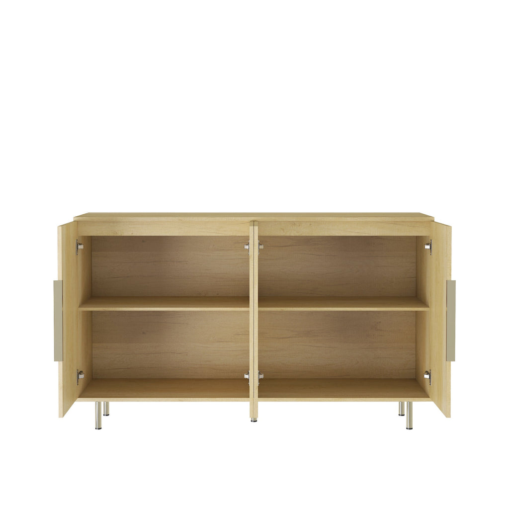 Modern Wood Buffet Cabinet with Storage