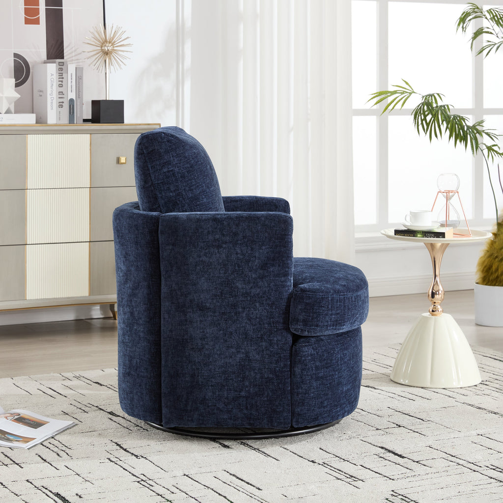 Swivel Chenille Fabric Sofa Chair