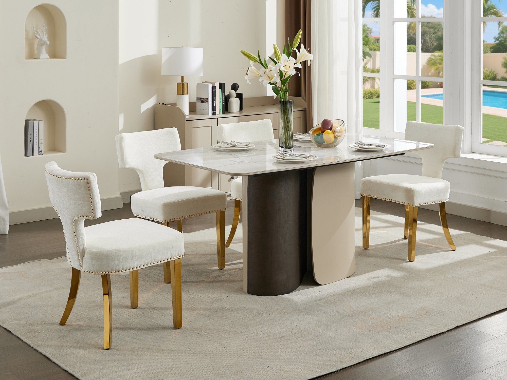 Mid Century Modern Dining Chairs (Set of 2)