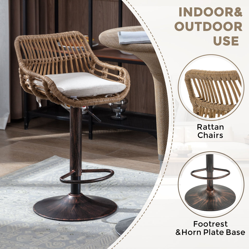 Modern Swivel Bar Stools (Set of 2)