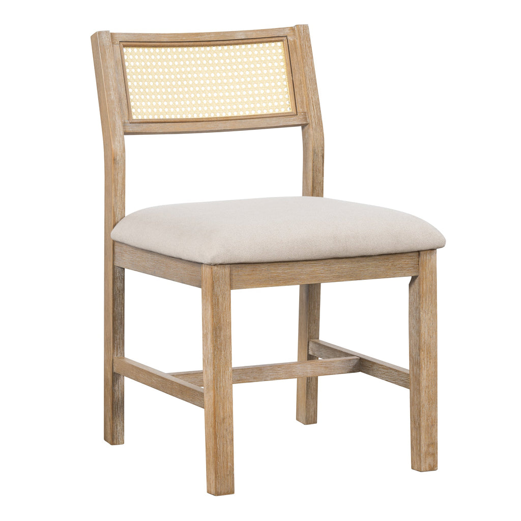 6 Pieces Retro Farmhouse Style Dining Set