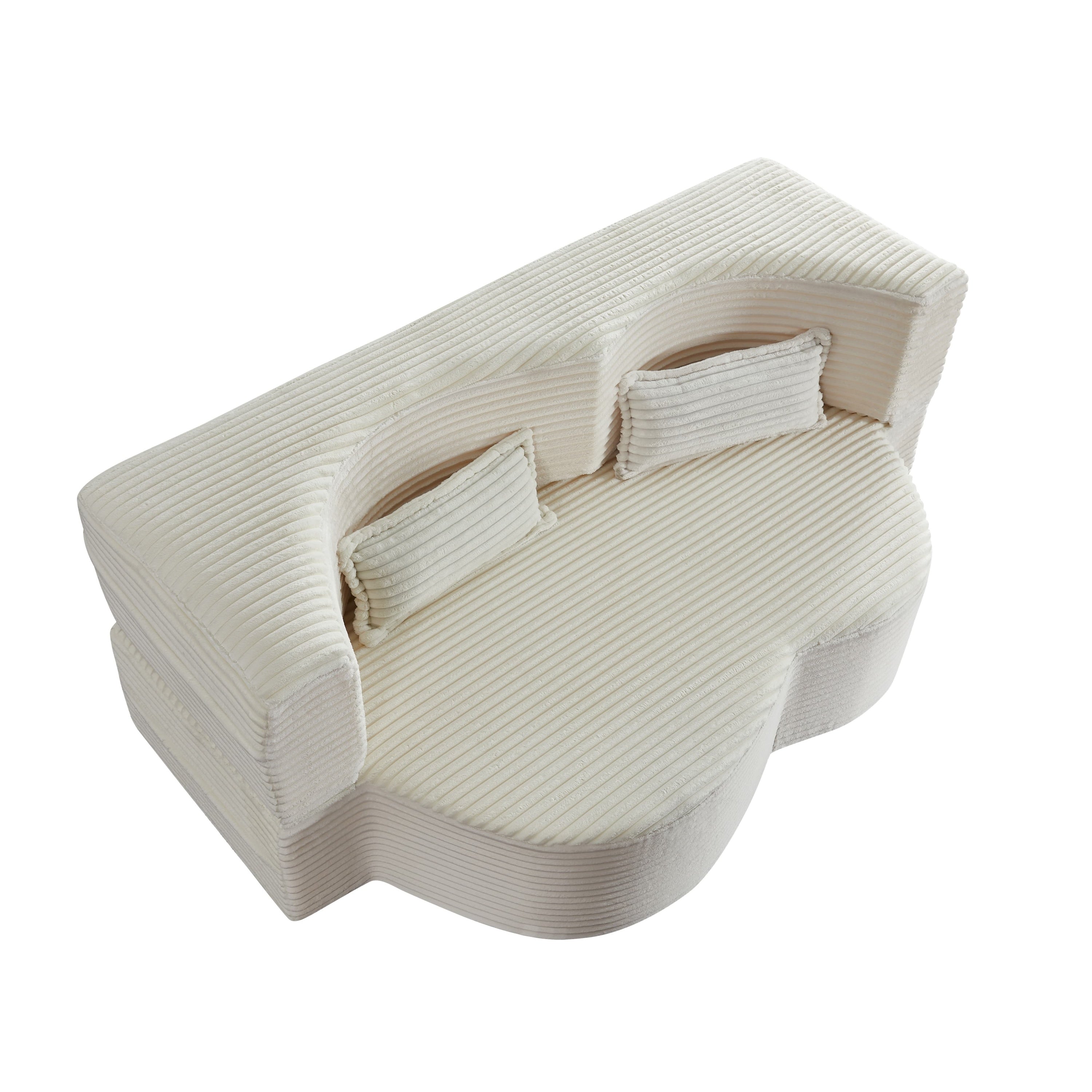 Full Size Convertible Floor Sleeper Sofa Bed