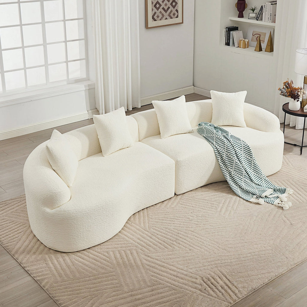 30D High-Density Sponge Sectional Couch for Living Room