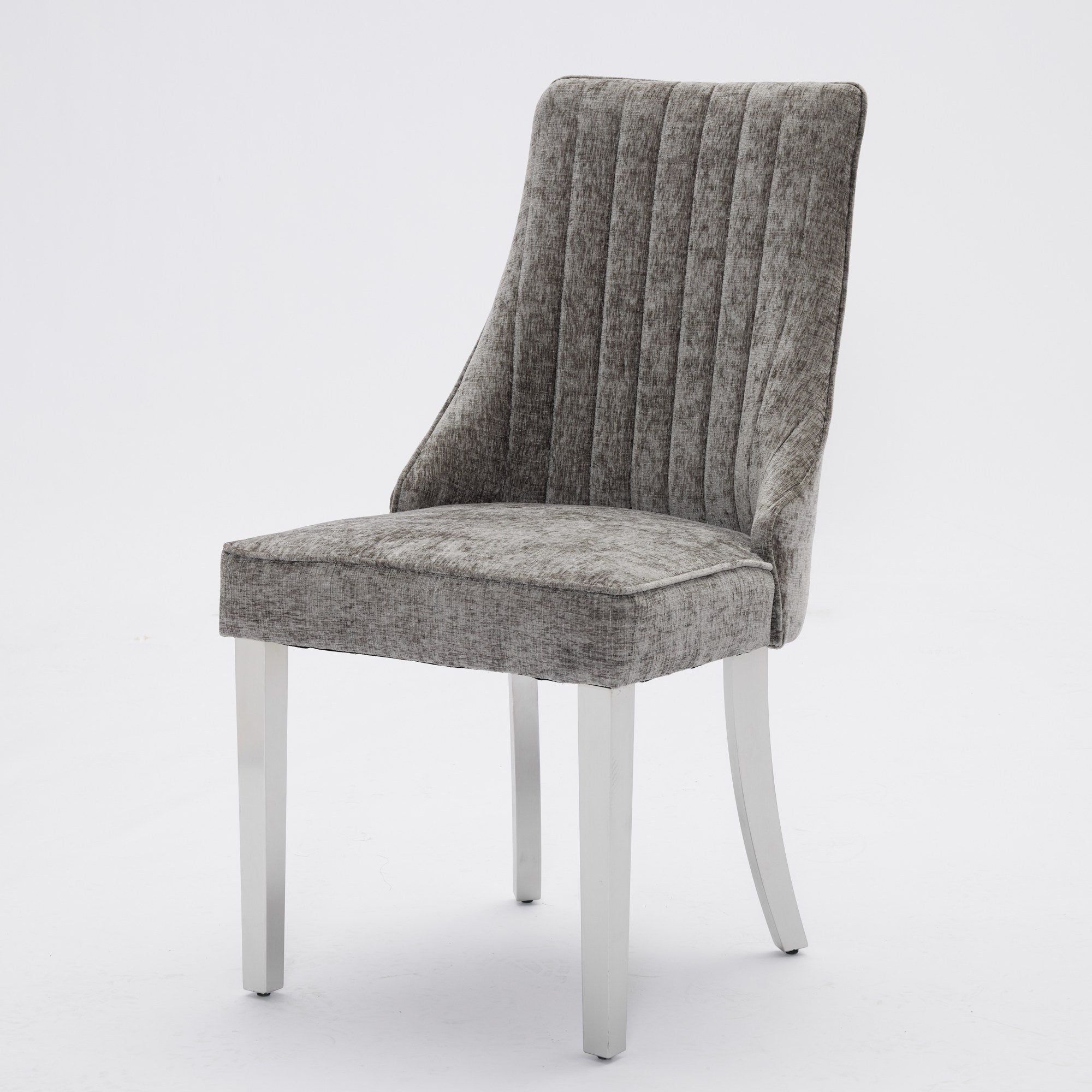 Rayon Cloth Flocking Chenille Dining Chairs (Set of 2 )