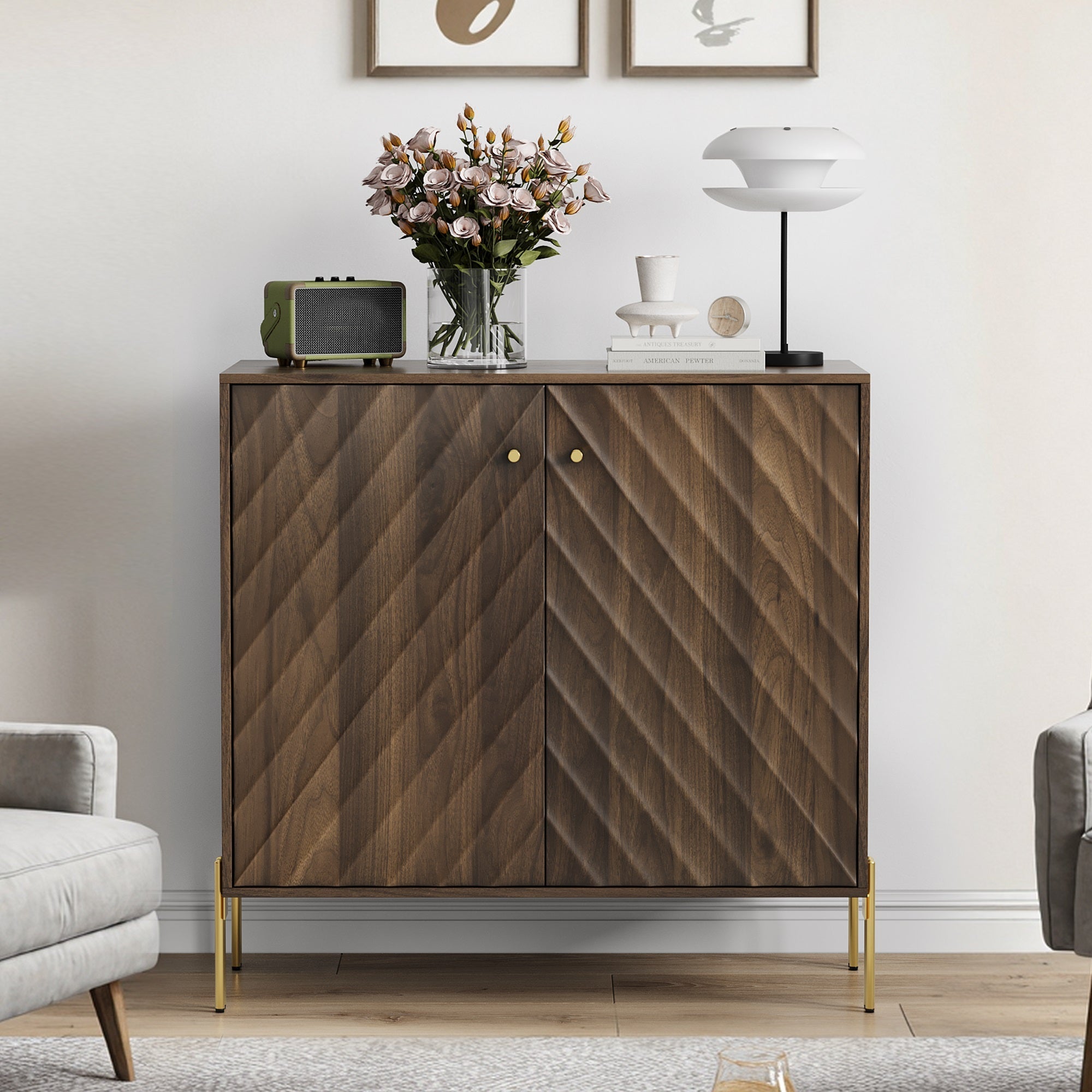 Mid-century Modern Style Buffet with Storage