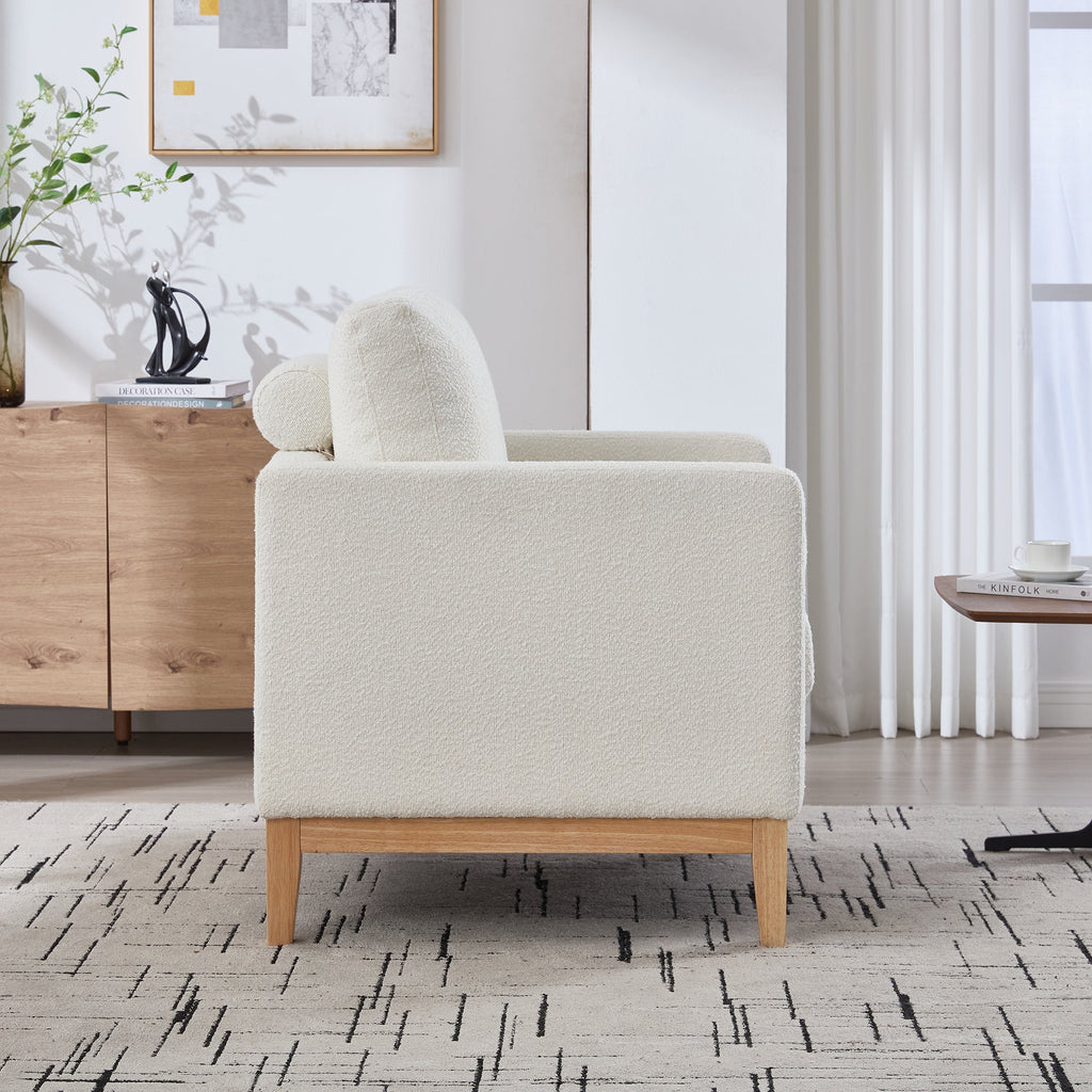 35.4' Wide Modern Farmhouse Performance Accent Sofa Chair
