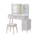 Modern Makeup Vanity Desk with LED Lights and Mirror