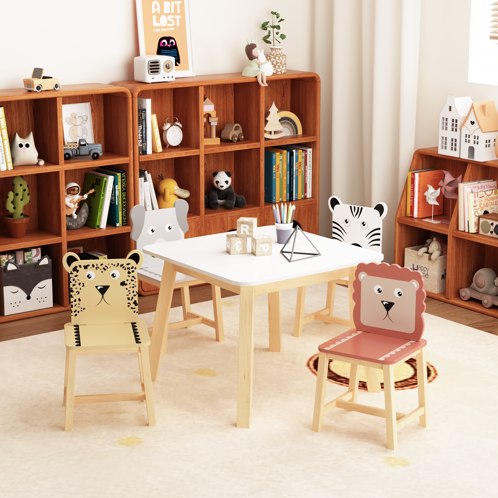 5 Piece Kiddy Table and Chair Set with 4 Chairs