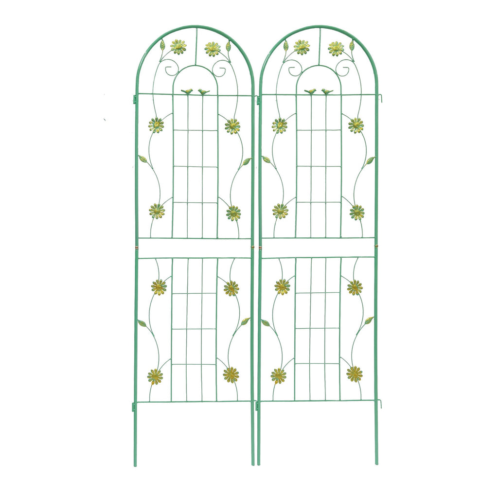 Metal Garden Trellis 71' x 19.7' Rustproof Trellis for Outdoor Flower Support