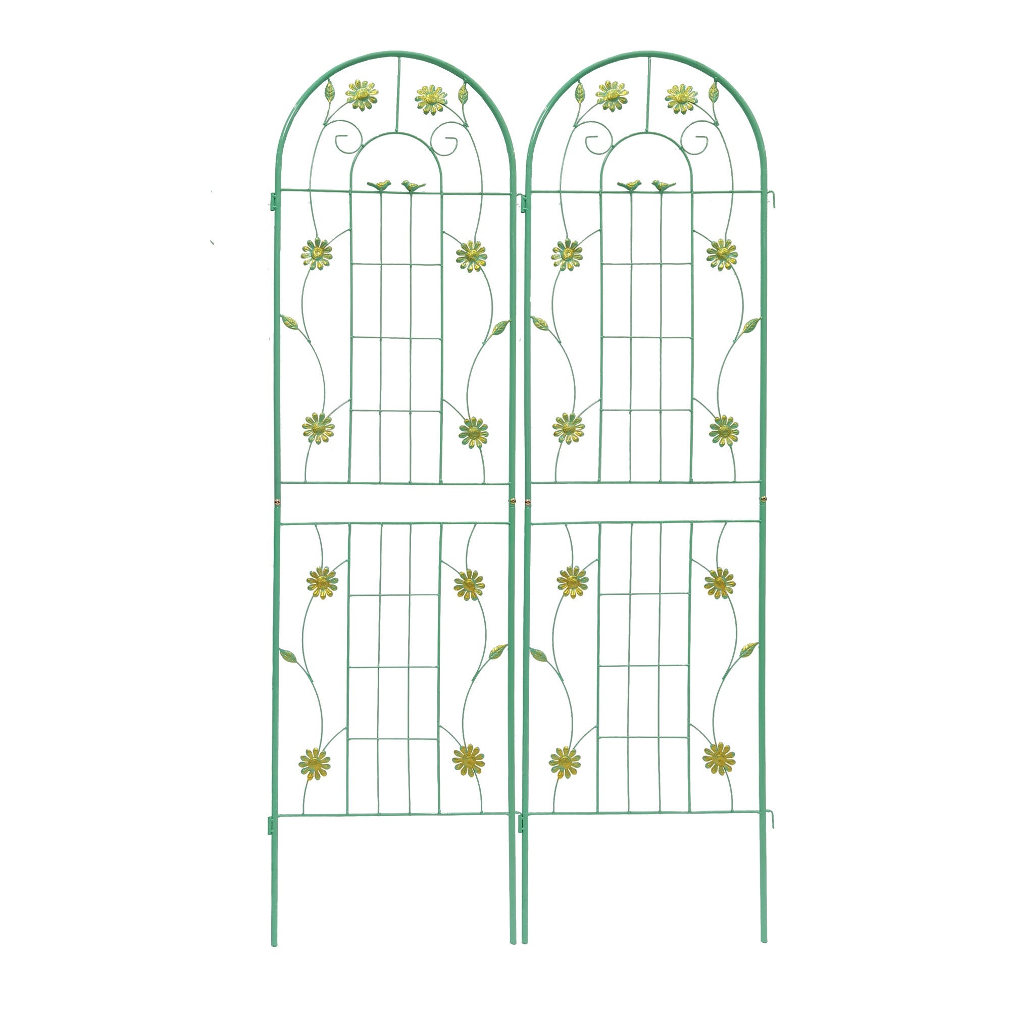 Metal Garden Trellis 71' x 19.7' Rustproof Trellis for Outdoor Flower Support